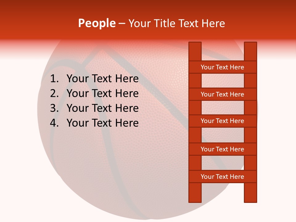 Sports Equipment Equipment Basketball Ball PowerPoint Template