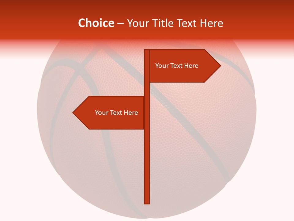 Sports Equipment Equipment Basketball Ball PowerPoint Template