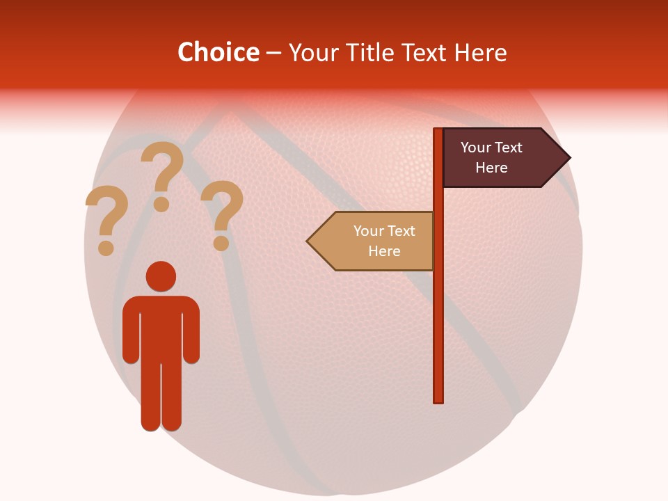 Sports Equipment Equipment Basketball Ball PowerPoint Template