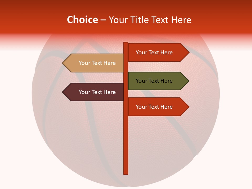 Sports Equipment Equipment Basketball Ball PowerPoint Template