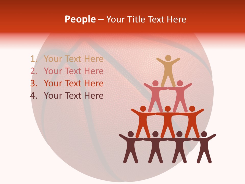 Sports Equipment Equipment Basketball Ball PowerPoint Template