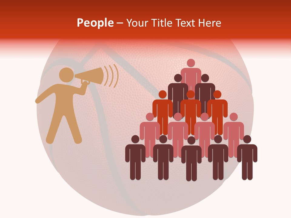 Sports Equipment Equipment Basketball Ball PowerPoint Template