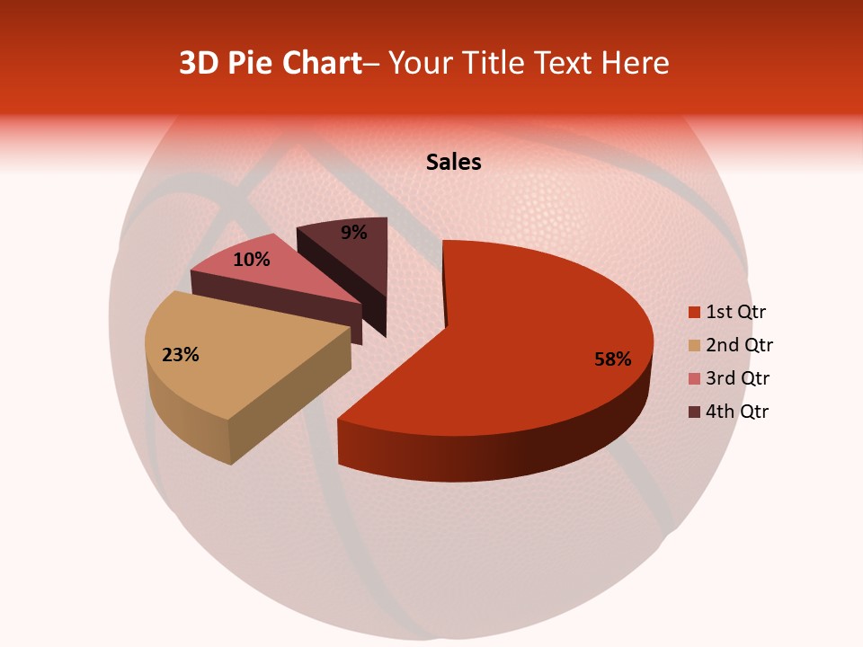Sports Equipment Equipment Basketball Ball PowerPoint Template