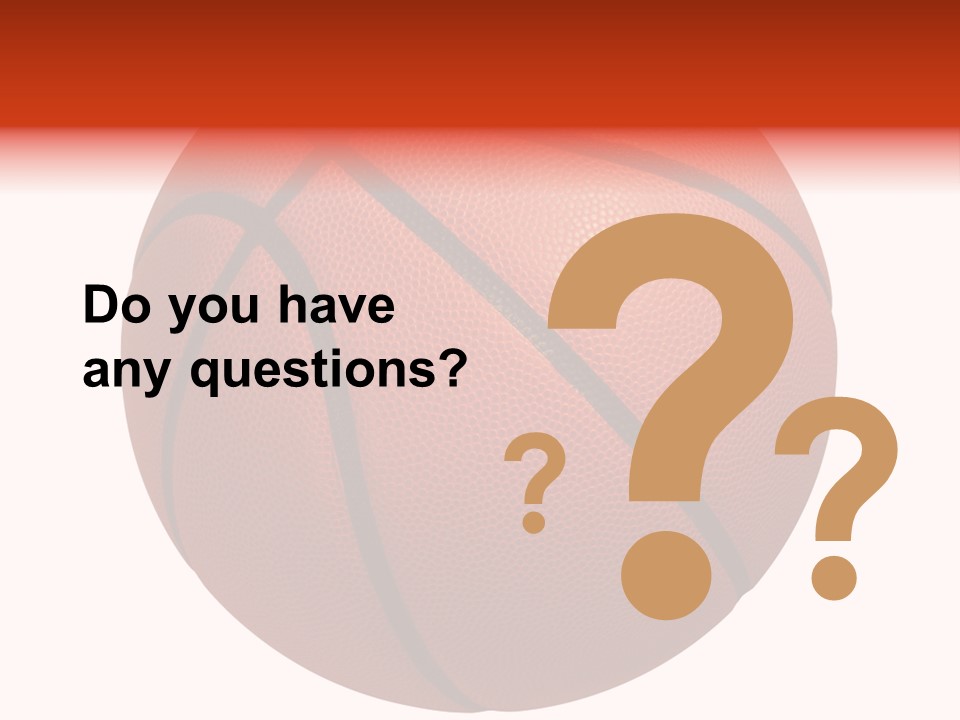 Sports Equipment Equipment Basketball Ball PowerPoint Template