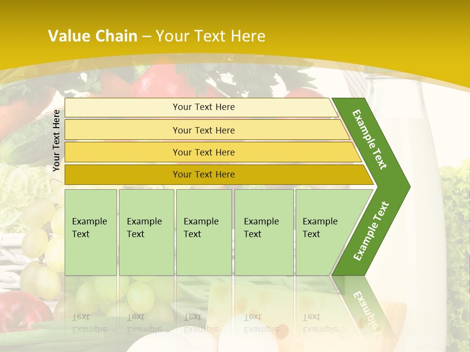 Glass Grape Broccoli PowerPoint Template