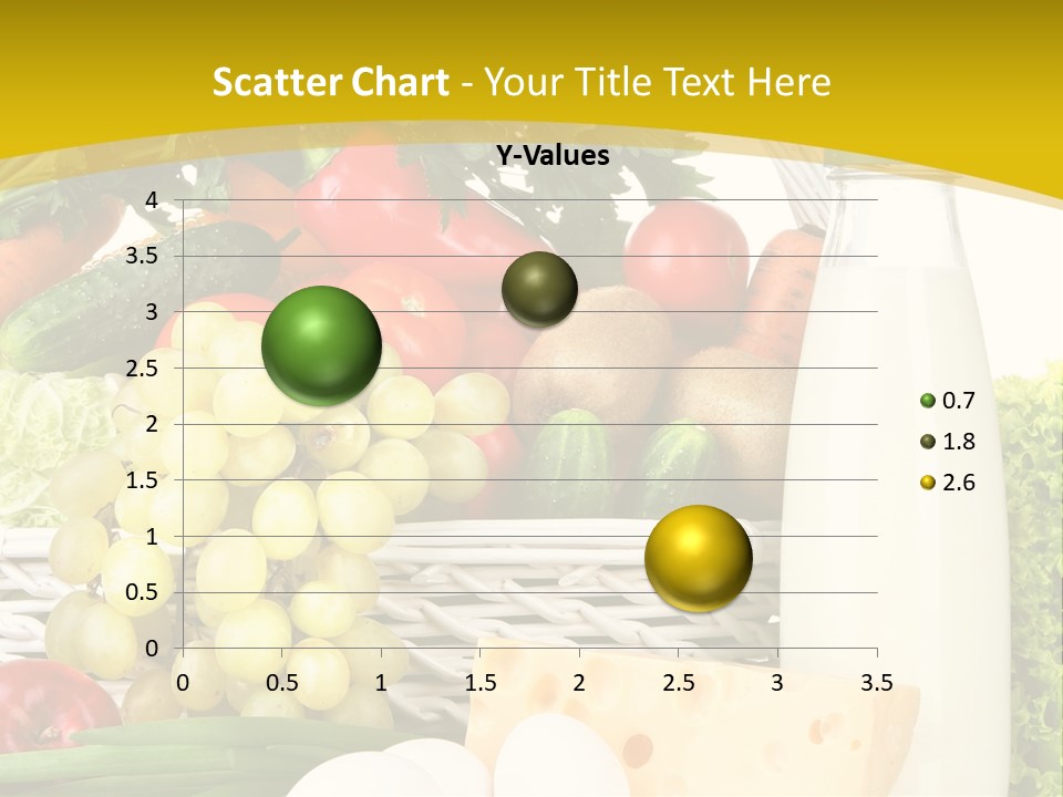 Glass Grape Broccoli PowerPoint Template