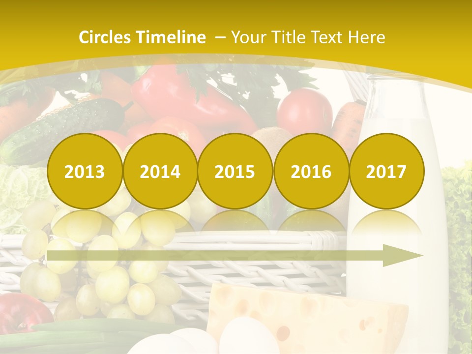 Glass Grape Broccoli PowerPoint Template