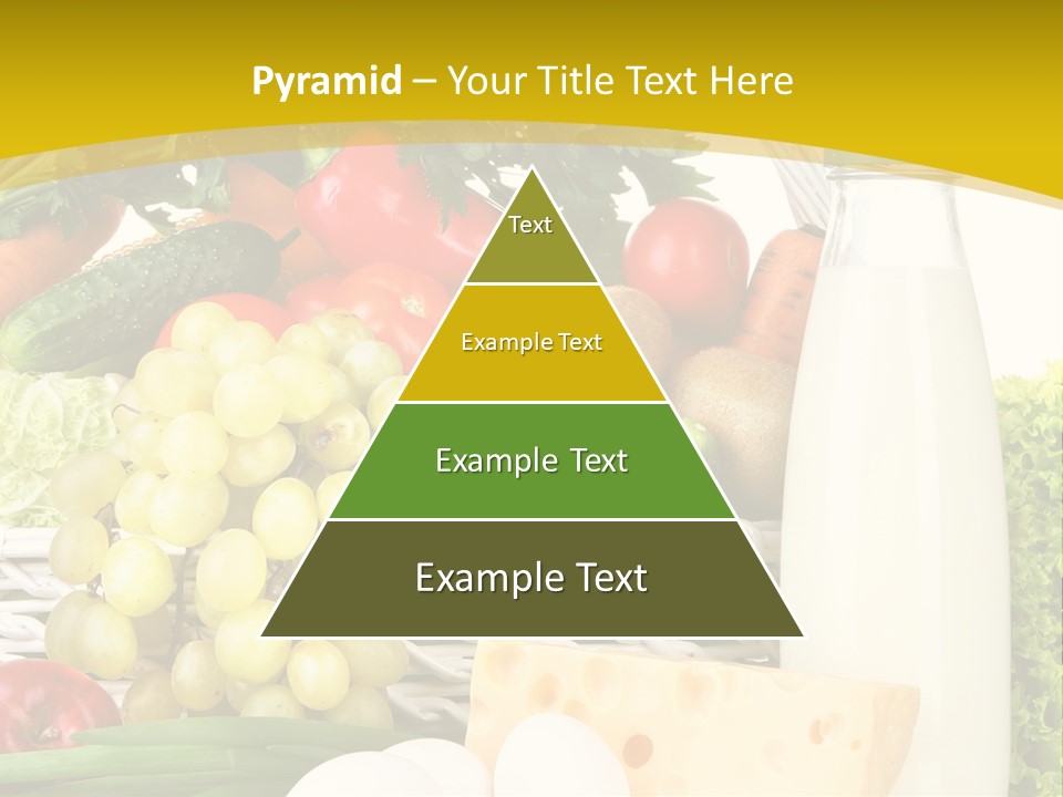 Glass Grape Broccoli PowerPoint Template