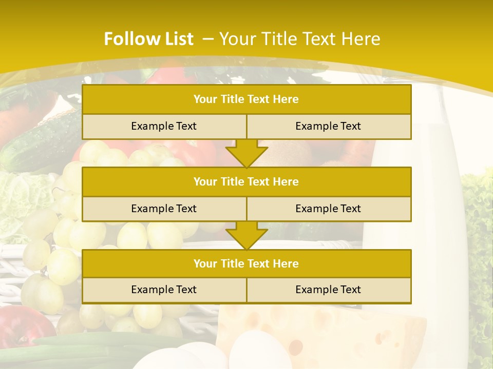 Glass Grape Broccoli PowerPoint Template