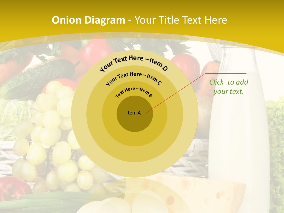 Glass Grape Broccoli PowerPoint Template