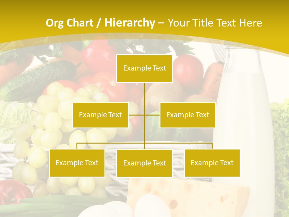 Glass Grape Broccoli PowerPoint Template