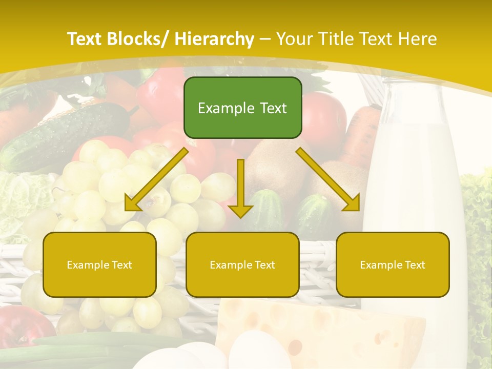Glass Grape Broccoli PowerPoint Template