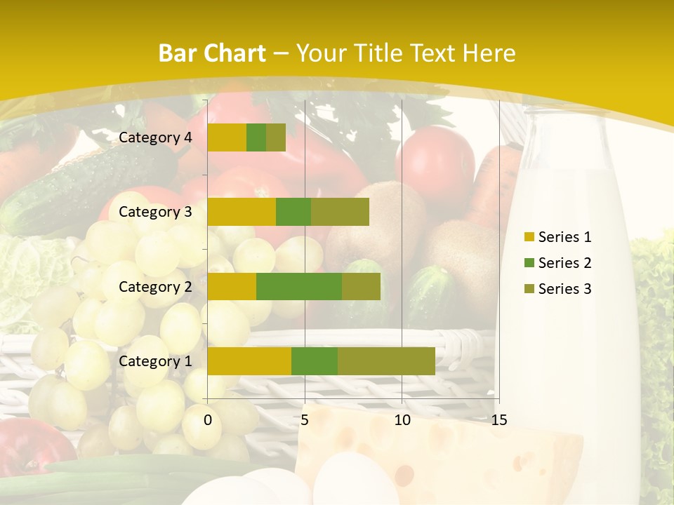 Glass Grape Broccoli PowerPoint Template