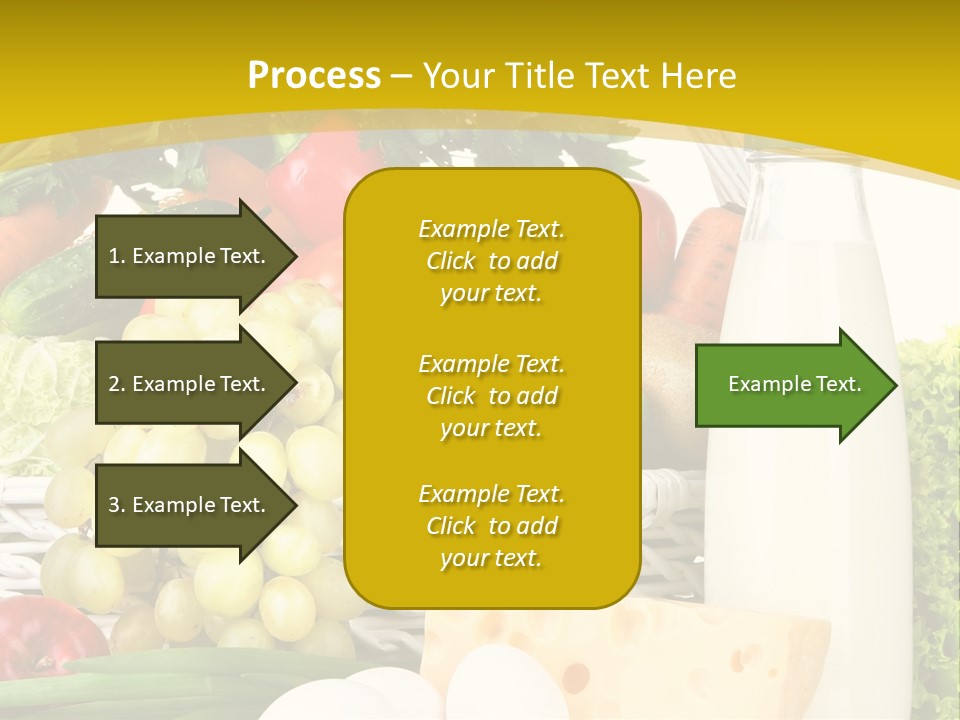 Glass Grape Broccoli PowerPoint Template