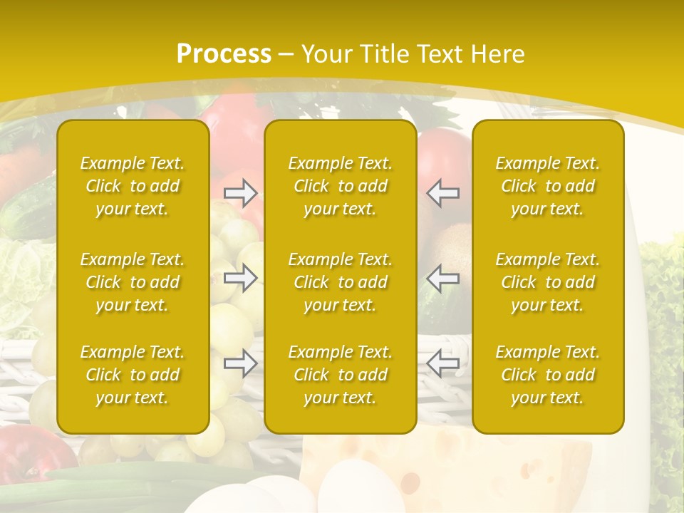 Glass Grape Broccoli PowerPoint Template