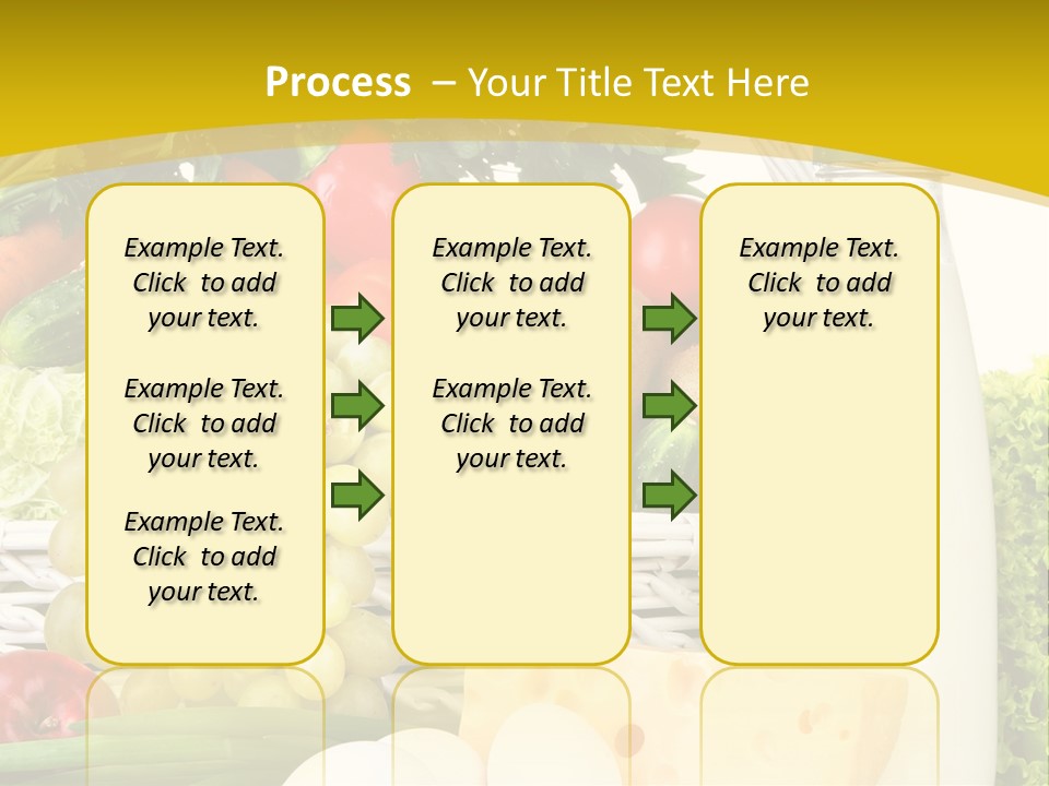 Glass Grape Broccoli PowerPoint Template