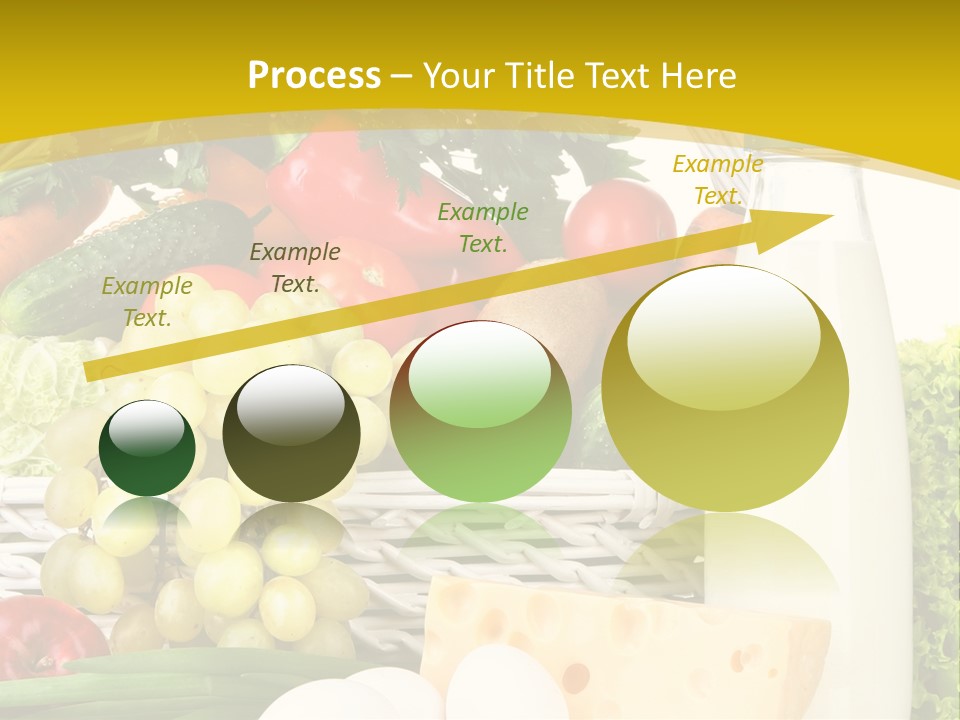 Glass Grape Broccoli PowerPoint Template