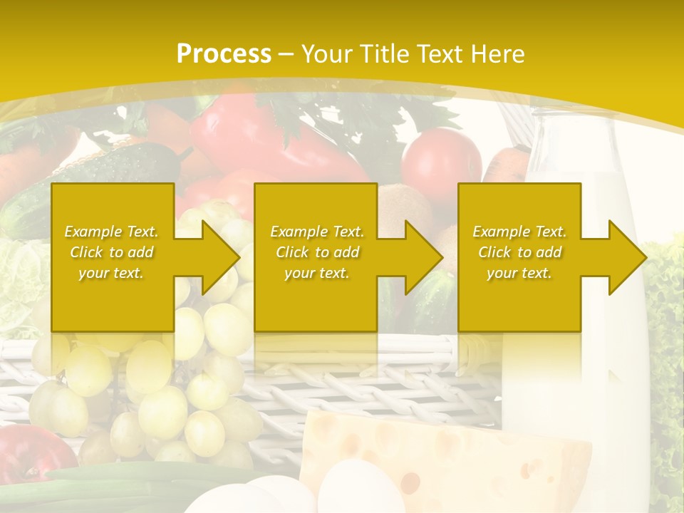 Glass Grape Broccoli PowerPoint Template