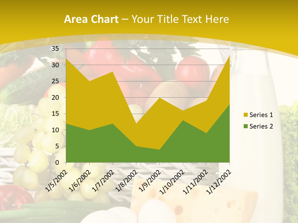 Glass Grape Broccoli PowerPoint Template