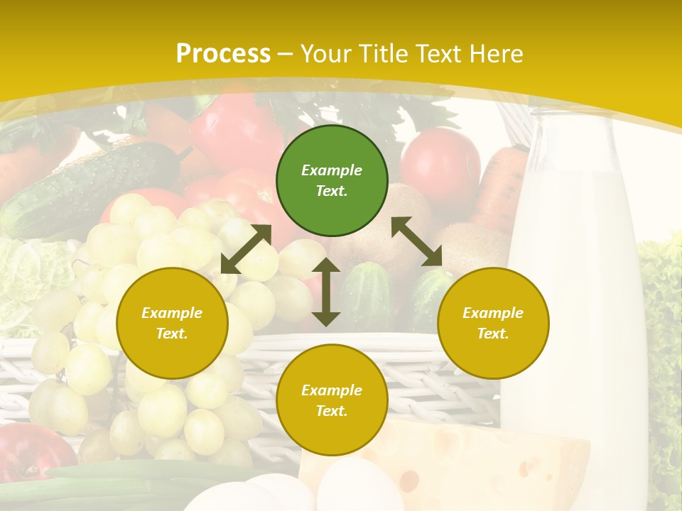 Glass Grape Broccoli PowerPoint Template