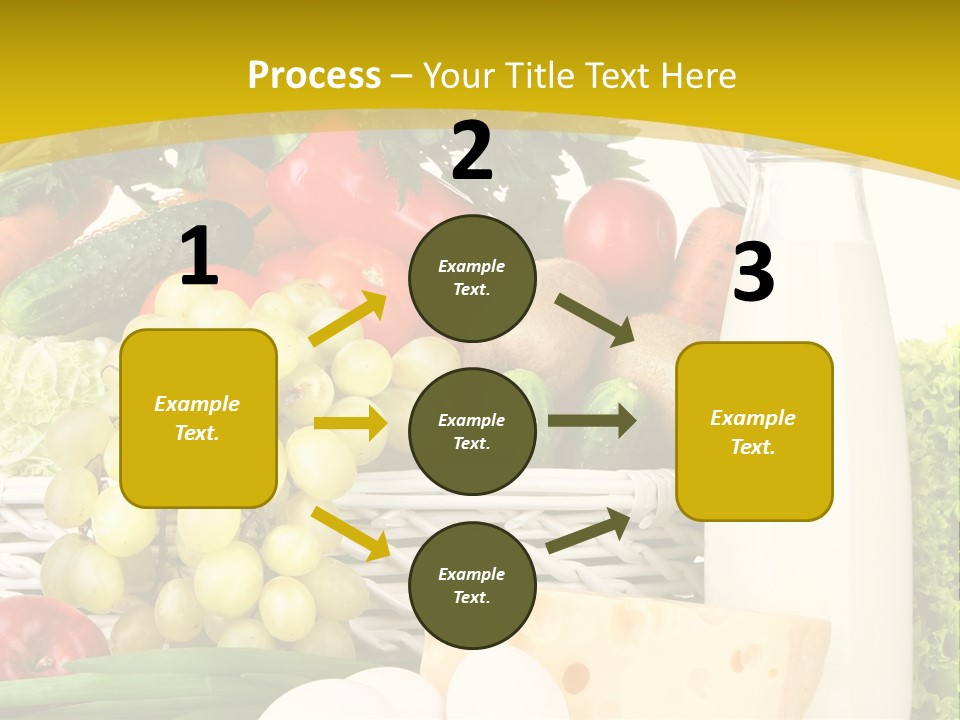 Glass Grape Broccoli PowerPoint Template