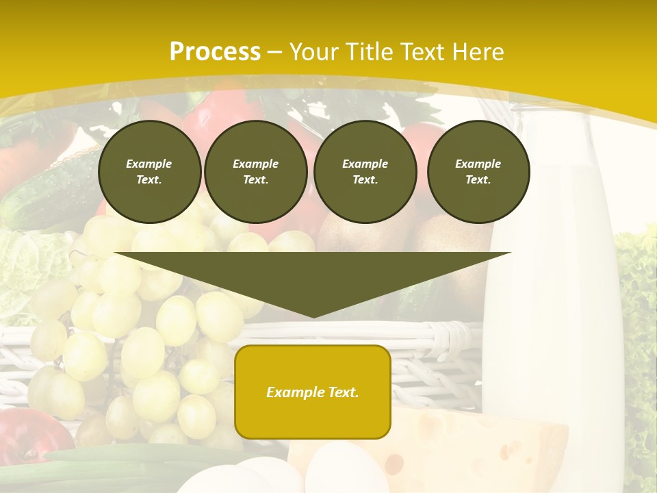 Glass Grape Broccoli PowerPoint Template