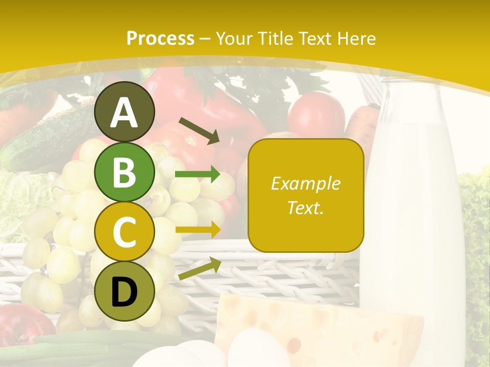 Glass Grape Broccoli PowerPoint Template
