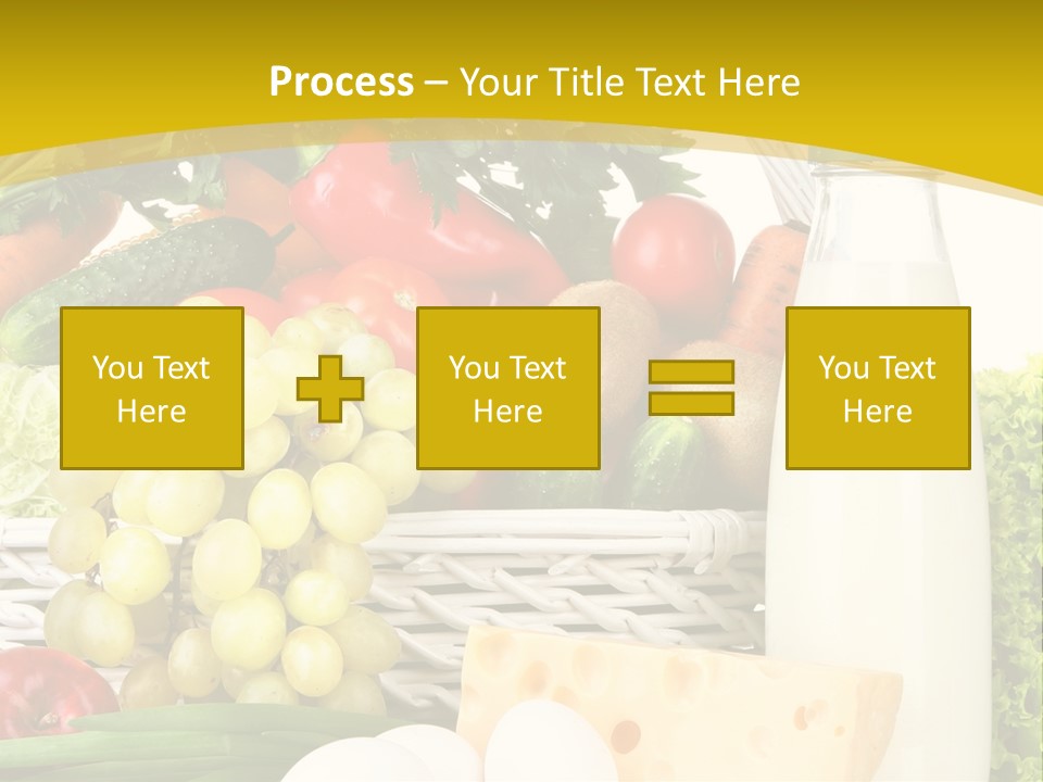 Glass Grape Broccoli PowerPoint Template