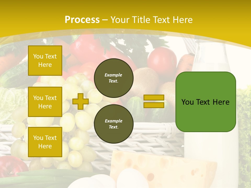Glass Grape Broccoli PowerPoint Template