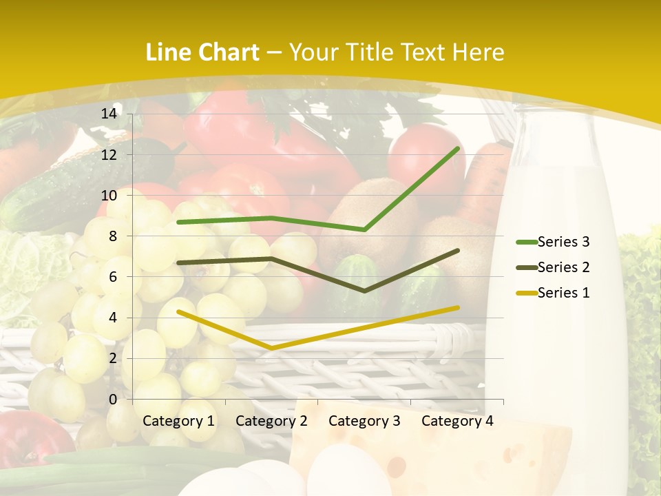 Glass Grape Broccoli PowerPoint Template