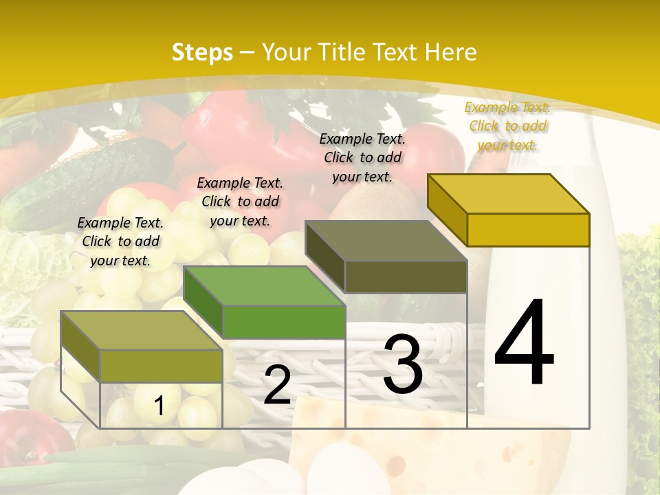 Glass Grape Broccoli PowerPoint Template