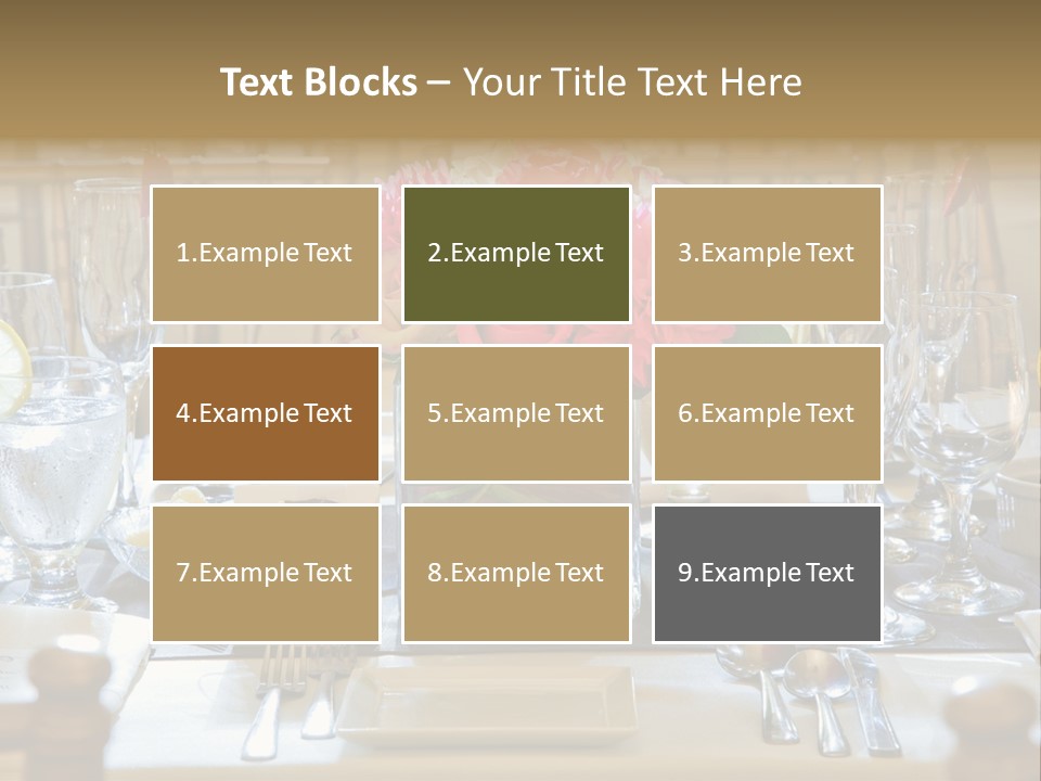 Dining Banquet Contemporary PowerPoint Template