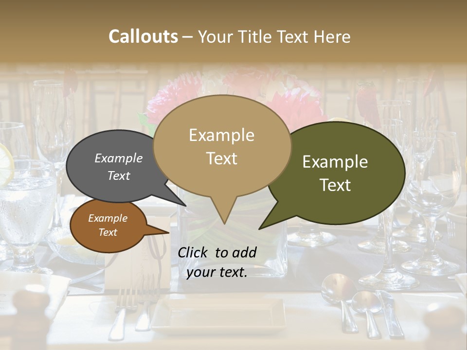 Dining Banquet Contemporary PowerPoint Template