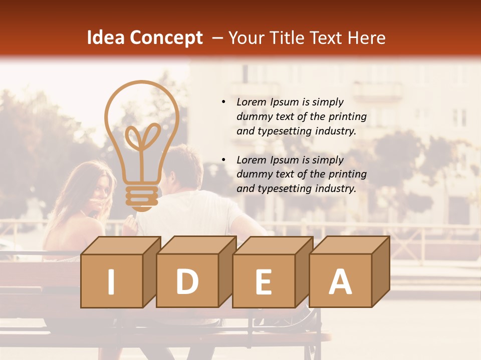 Happy Girl Love PowerPoint Template