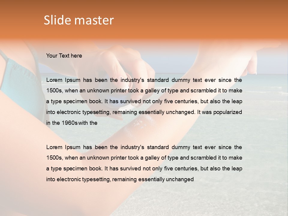 Girl Lady Care PowerPoint Template