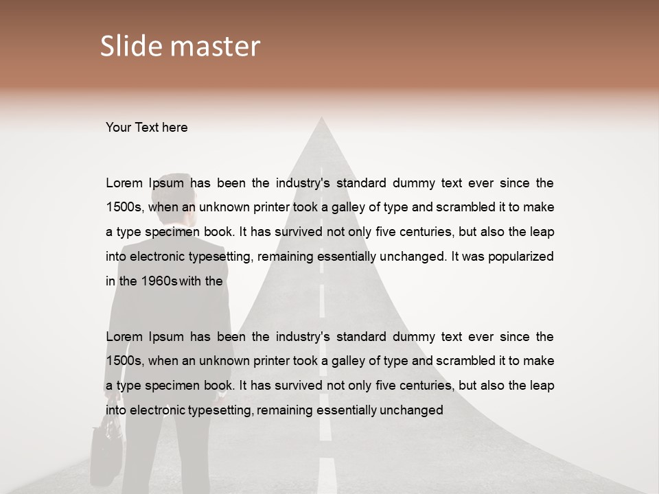 Counsel Salesperson Isolated PowerPoint Template