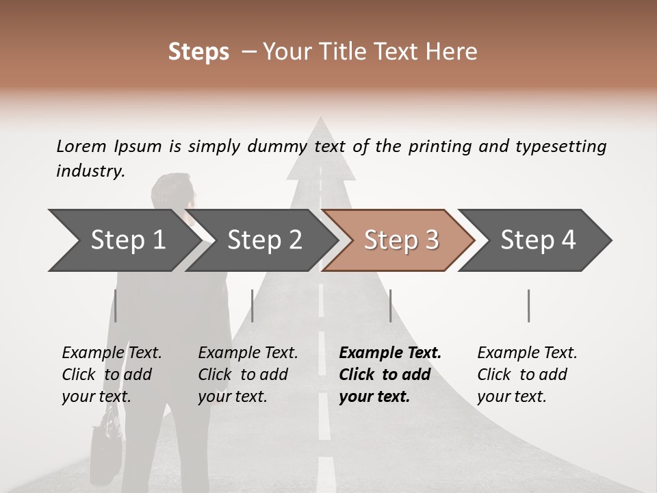 Counsel Salesperson Isolated PowerPoint Template