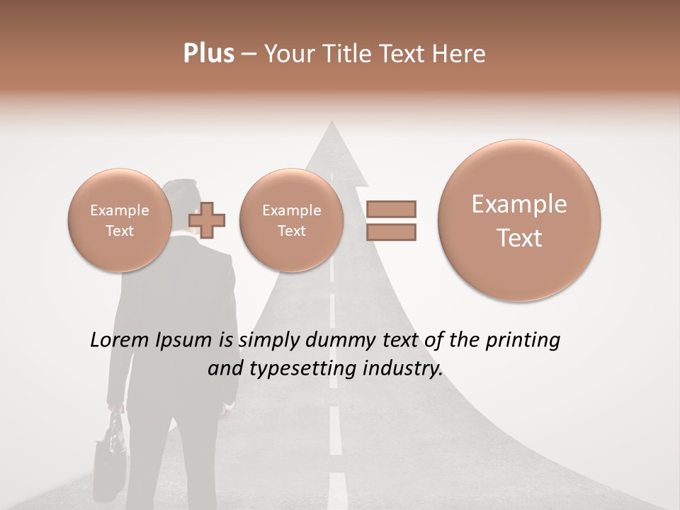 Counsel Salesperson Isolated PowerPoint Template