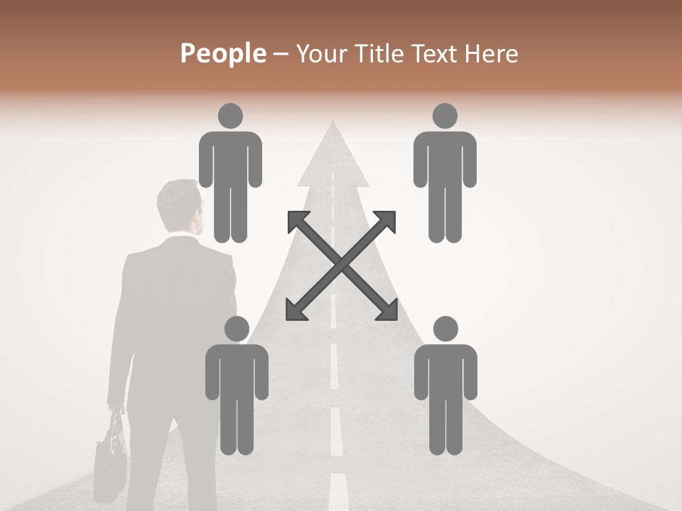 Counsel Salesperson Isolated PowerPoint Template