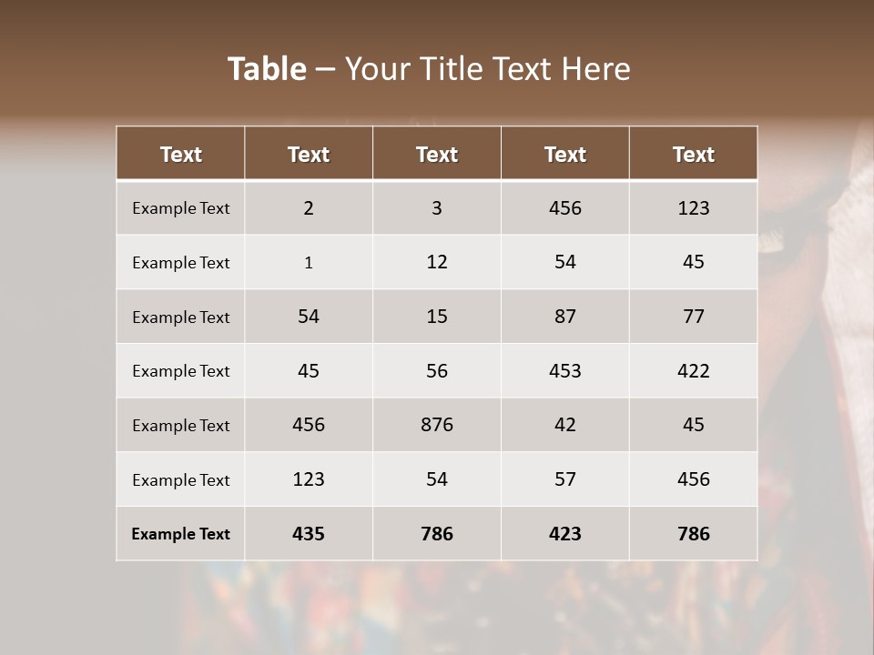 Rural Head Exotic PowerPoint Template