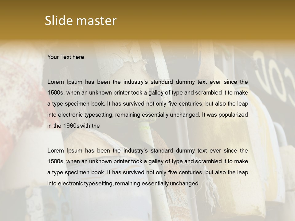 New England Cape Cod Lobster Pots PowerPoint Template