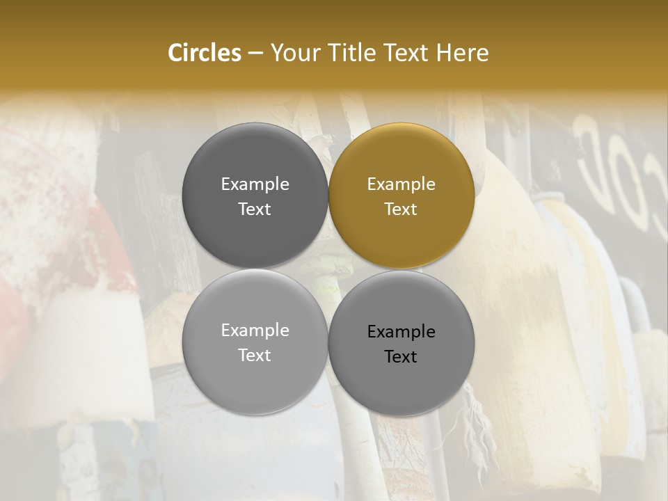 New England Cape Cod Lobster Pots PowerPoint Template