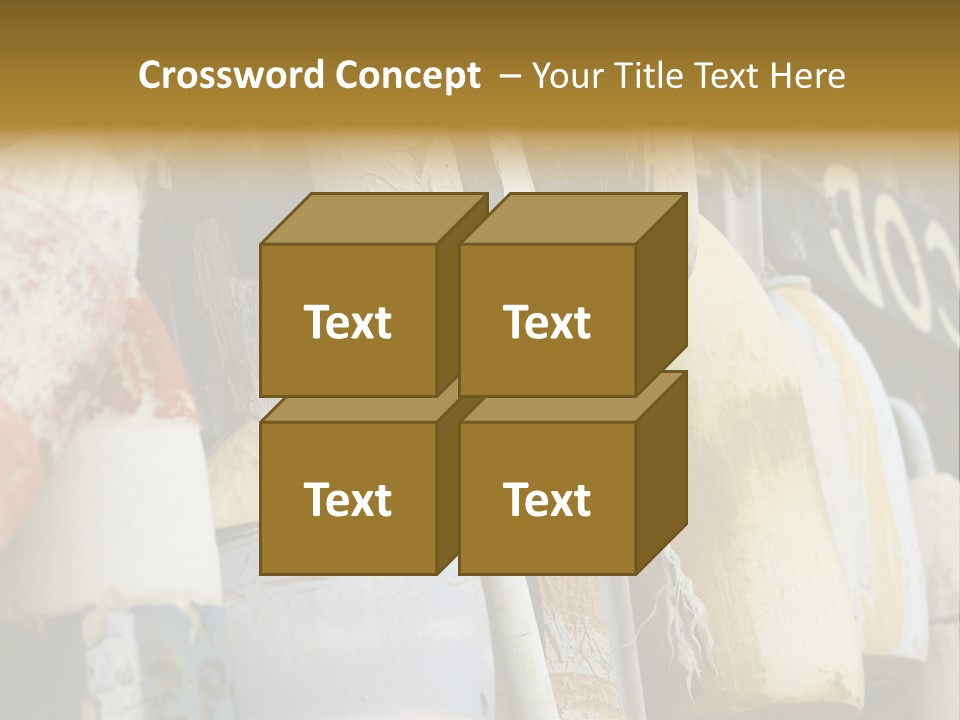 New England Cape Cod Lobster Pots PowerPoint Template