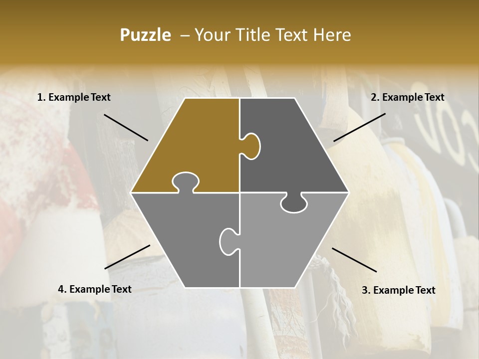 New England Cape Cod Lobster Pots PowerPoint Template