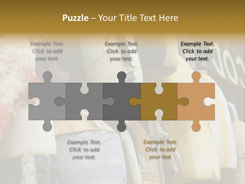 New England Cape Cod Lobster Pots PowerPoint Template