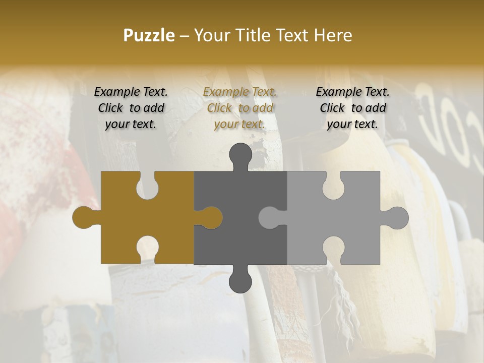 New England Cape Cod Lobster Pots PowerPoint Template