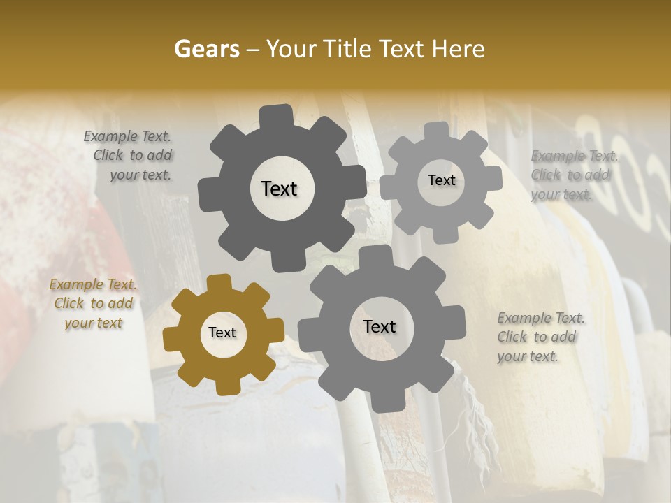 New England Cape Cod Lobster Pots PowerPoint Template