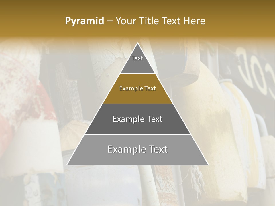 New England Cape Cod Lobster Pots PowerPoint Template