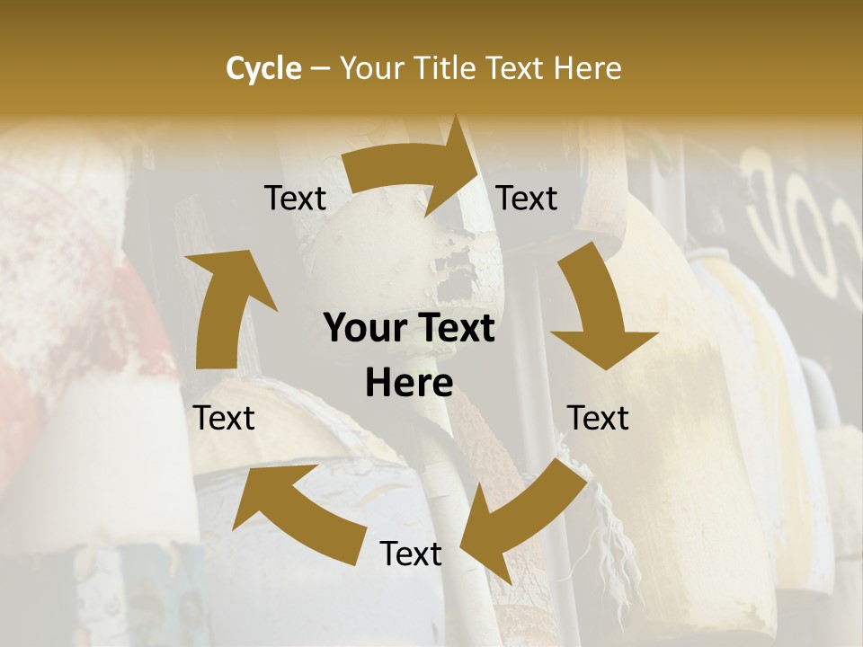 New England Cape Cod Lobster Pots PowerPoint Template