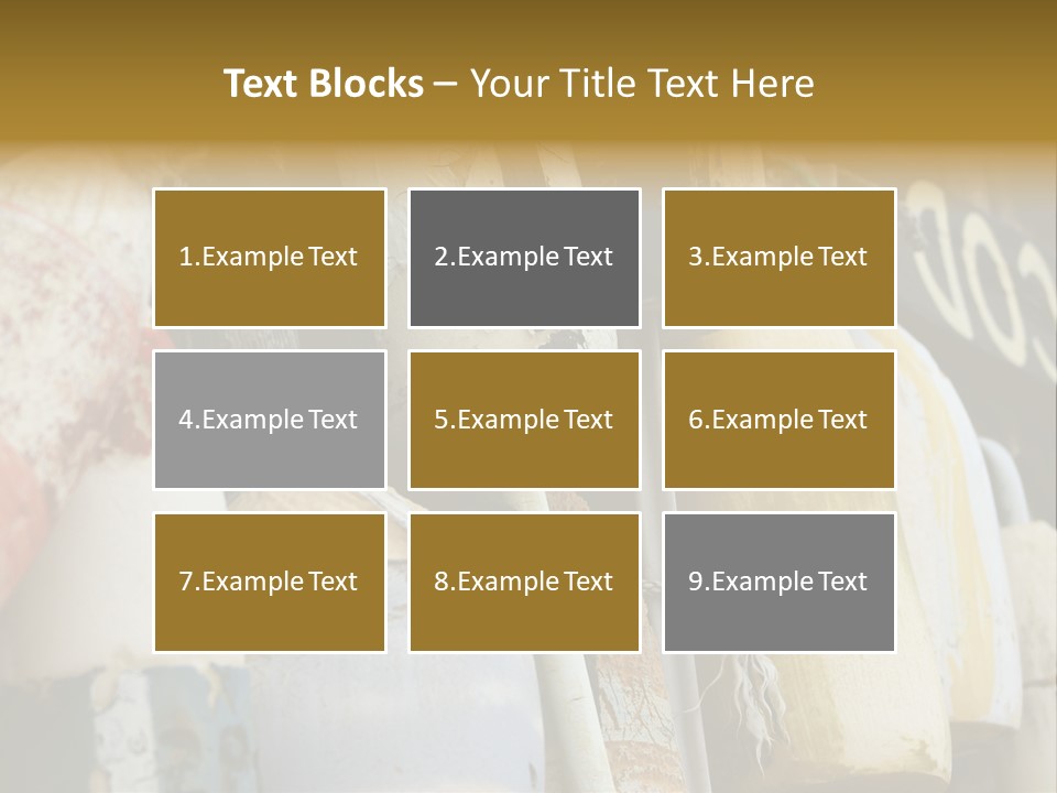 New England Cape Cod Lobster Pots PowerPoint Template